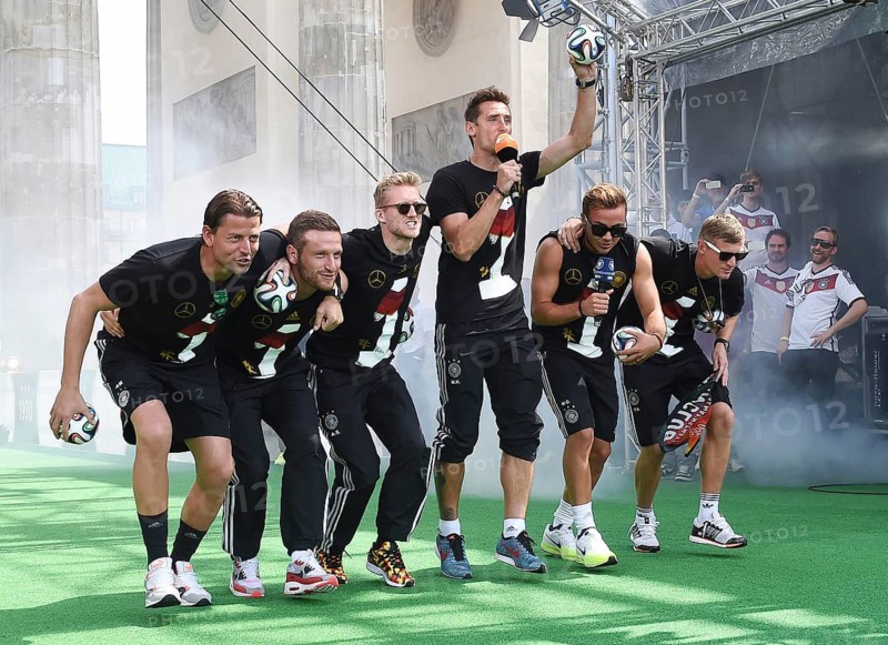Reception of the German national team after their victory at the FIFA World Cup 2014