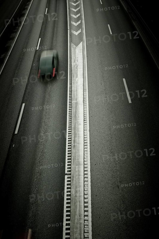 Car on freeway