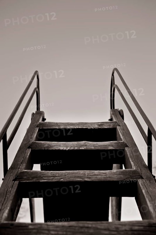 Steps of a slide on a playground