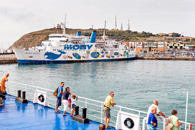 Moby Lines Ferry in Port of Piombino