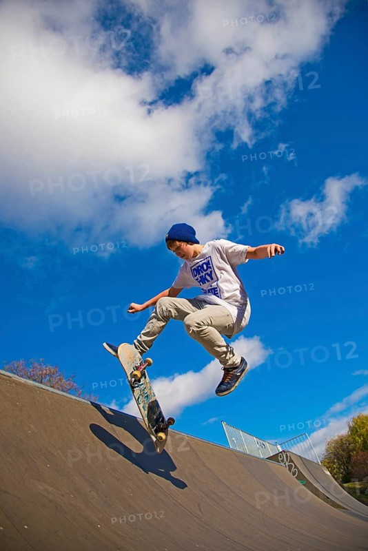Twelve-year-old skater
