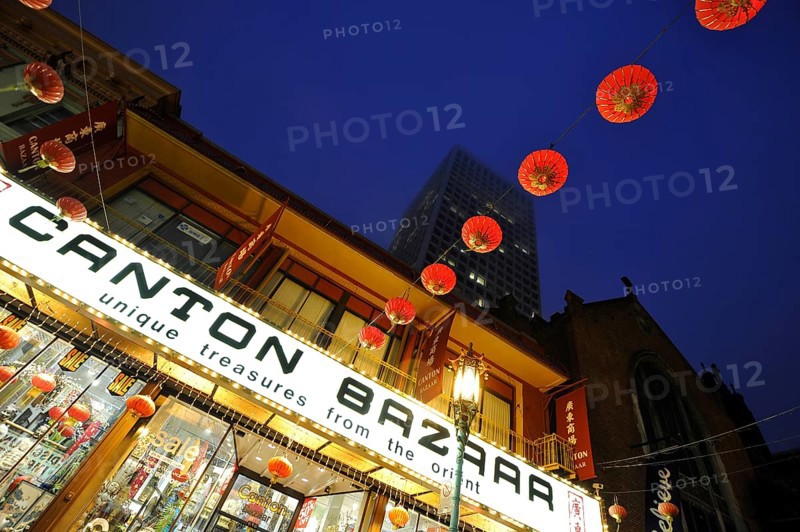 Cantonese Bazar and paper lanterns