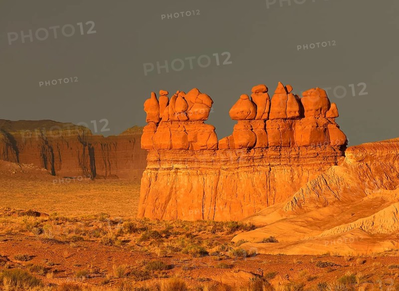 Gathering' rock formation