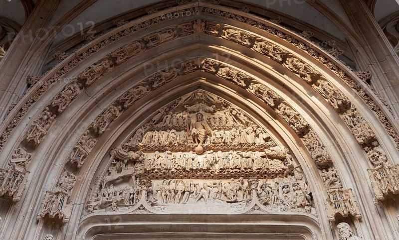 Tympanum on the portal the Church of Saint-Maclou