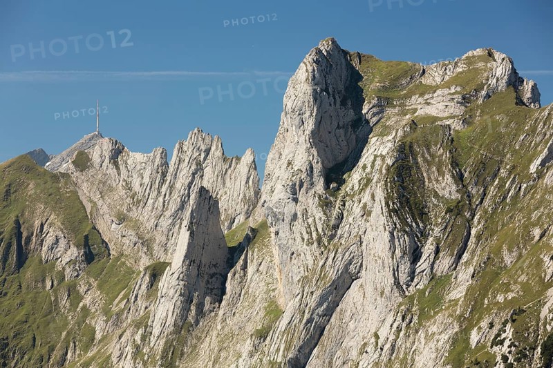 Hundstein Mountain in front of Santis Mountain