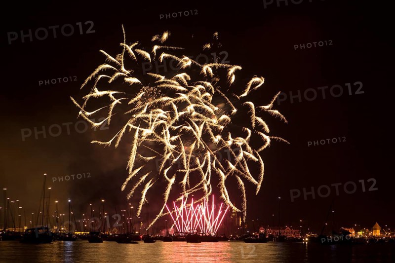 Fireworks during Seenachtsfest festival in Konstanz