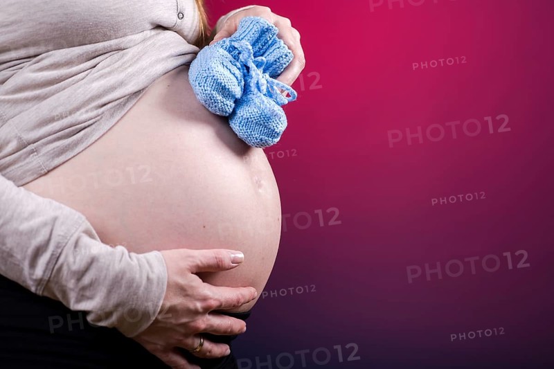 Belly of a pregnant woman