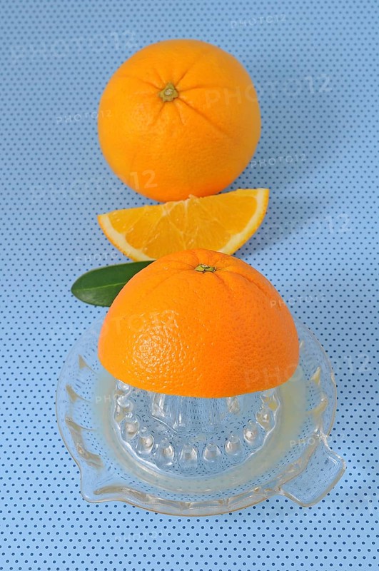 Orange juicer made of glass