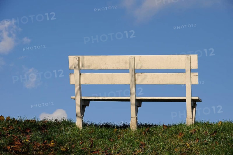 White bench