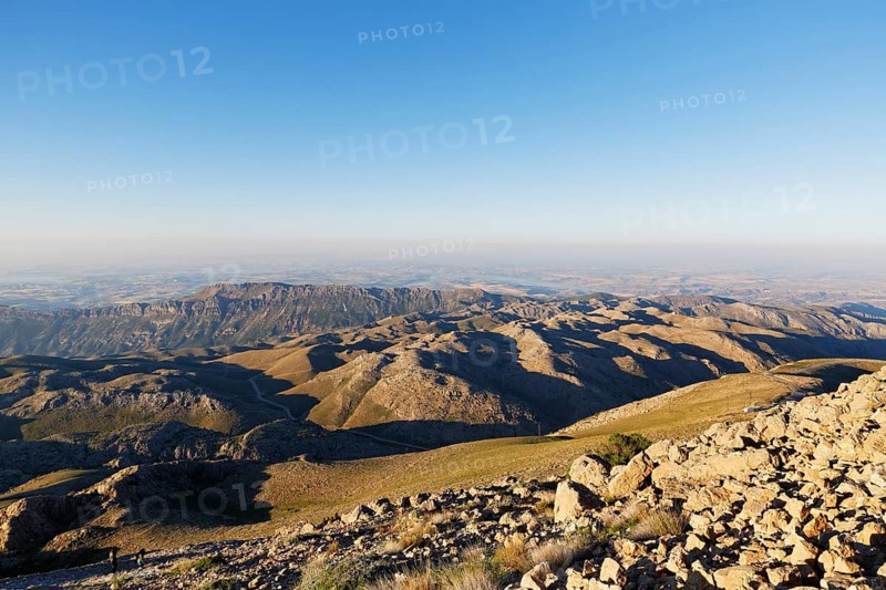 View from Mount Nemrut towards the south across the Ataturk Dam