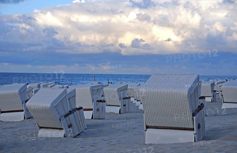 White beach chairs