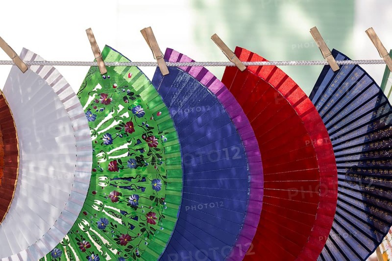 Colorful fans