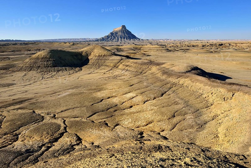 Factory Butte in the bentonite hills of Caineville desert