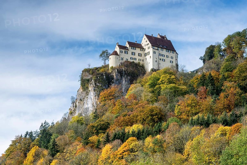 Schloss Werenwag Castle on a cliff in the Upper Danube Valley
