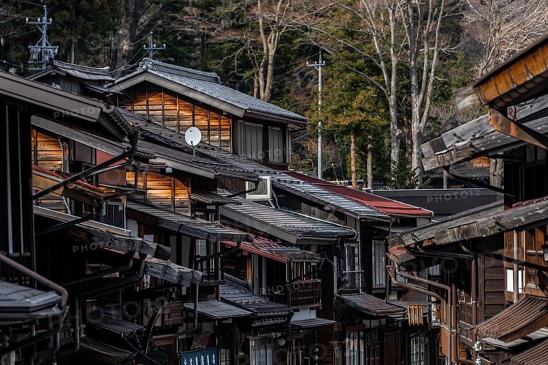 Old traditional village on the Nakasendo road