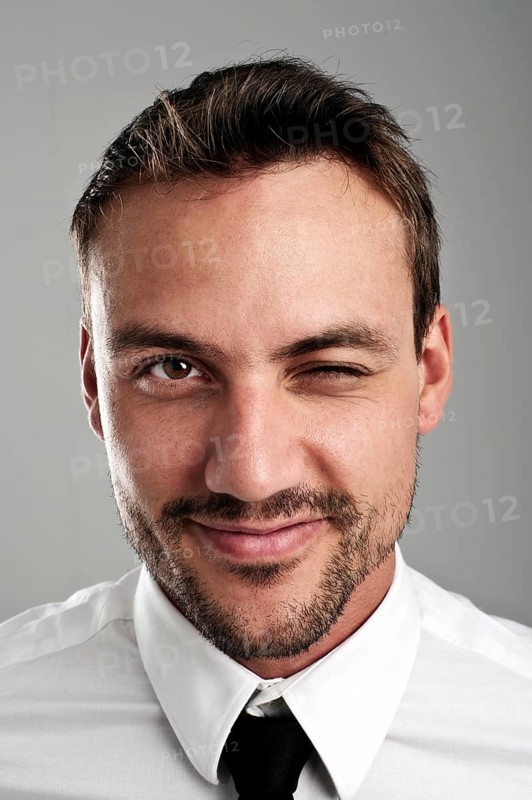 Young man wearing a shirt and a tie