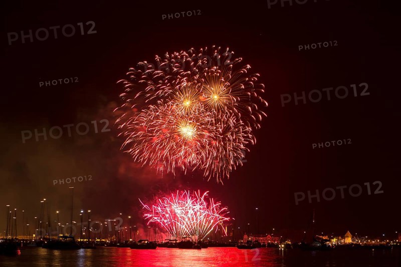 Fireworks during Seenachtsfest festival in Konstanz