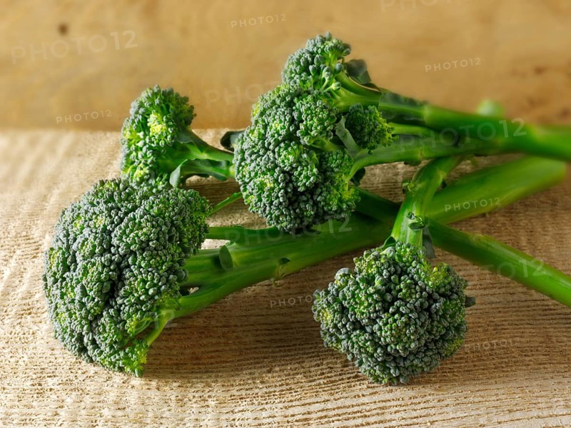 Fresh broccoli heads
