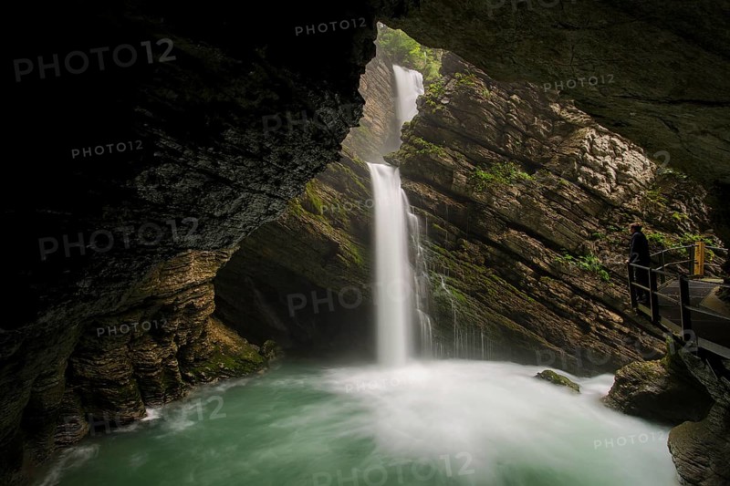 Thur Waterfall near Wildhaus in Toggenburg