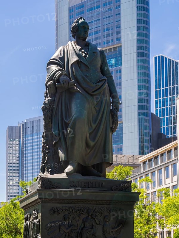 Goethe monument at Goethe square