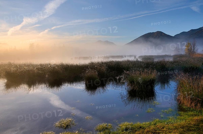 Sunrise over moorland