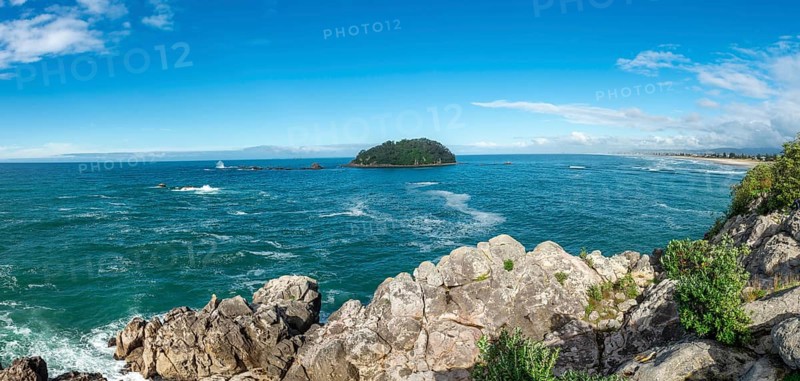 View of Motiti Island from Moturiki Peninsula