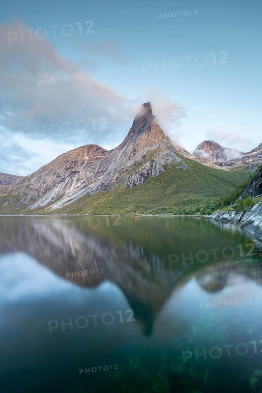 Stetind is reflected in Fjord