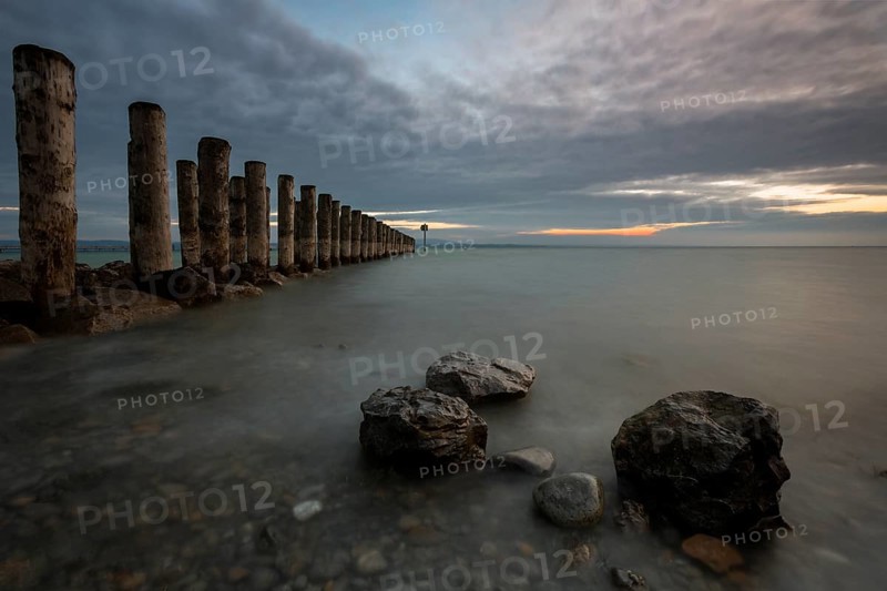 Early morning on the shores of Lake Constance near Altnau