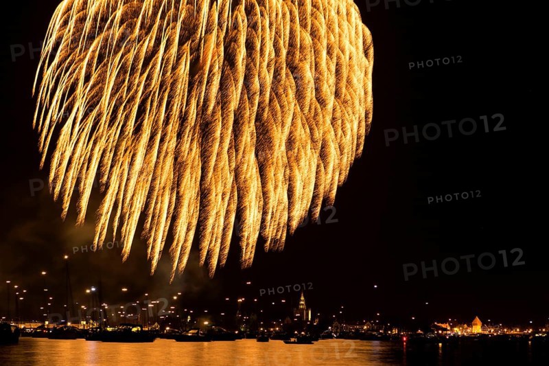 Fireworks during Seenachtsfest festival in Konstanz