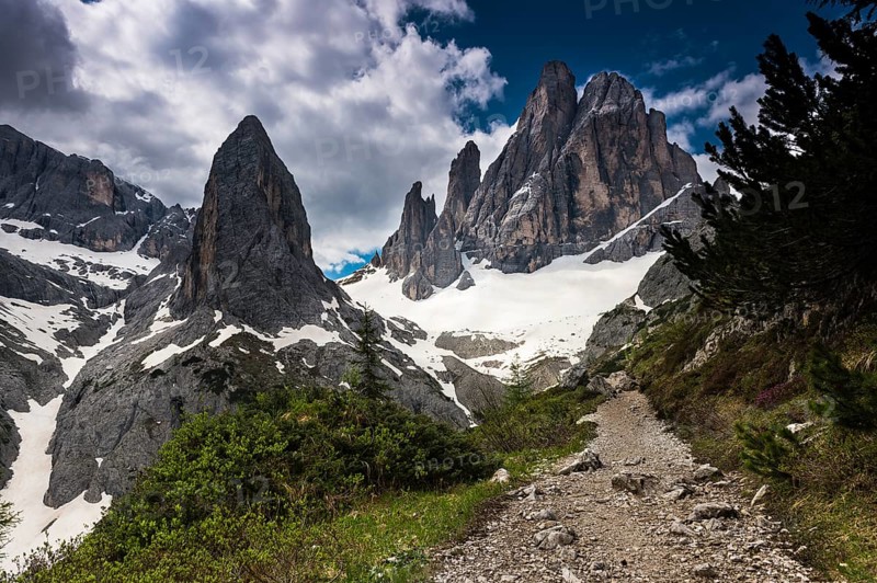 Elferkofel with dramatic sky