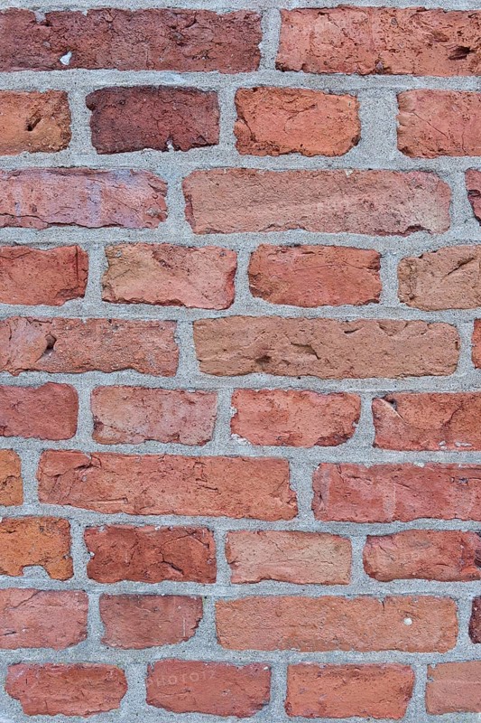 Wall made of red bricks