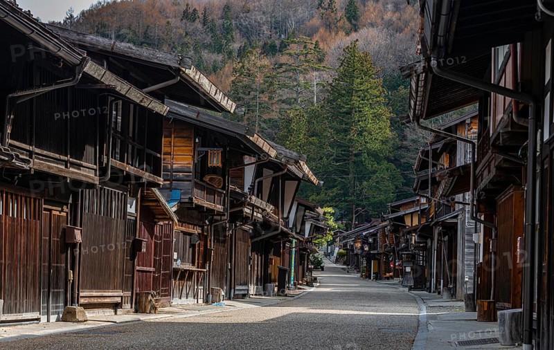 Old traditional village on the Nakasendo road