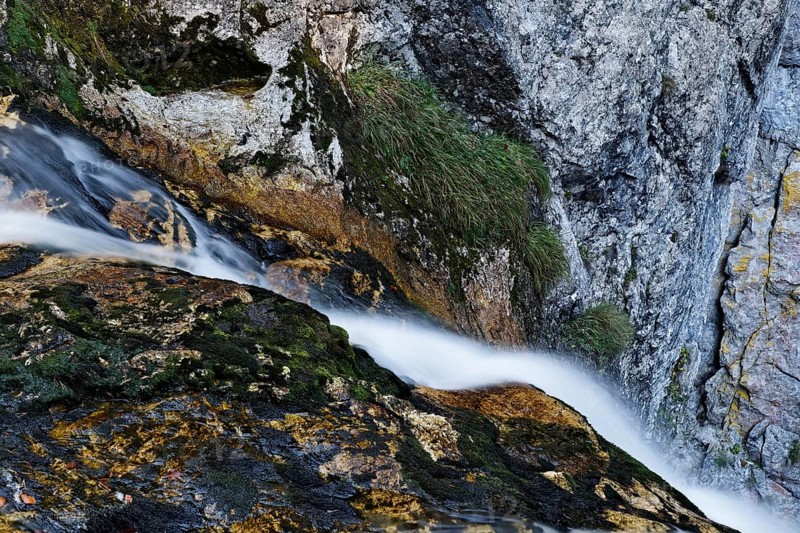 Waterfall in the Wasserlochklamm gorge near Palfau