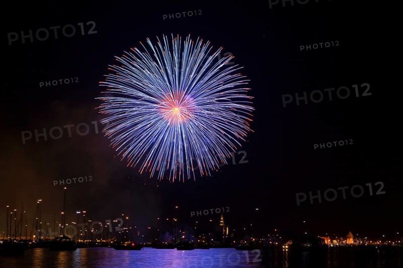 Fireworks during Seenachtsfest festival in Konstanz