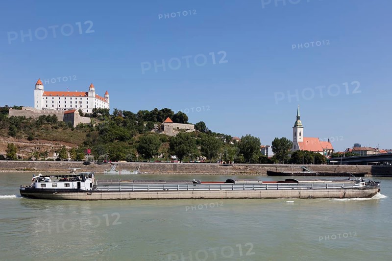 Cargo ship on the Danube