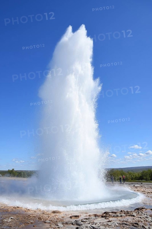 Fountain of the erupting Strokkur Geysir