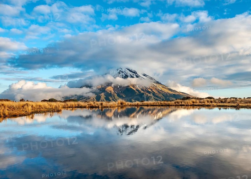 Water reflection in Pouakai Tarn