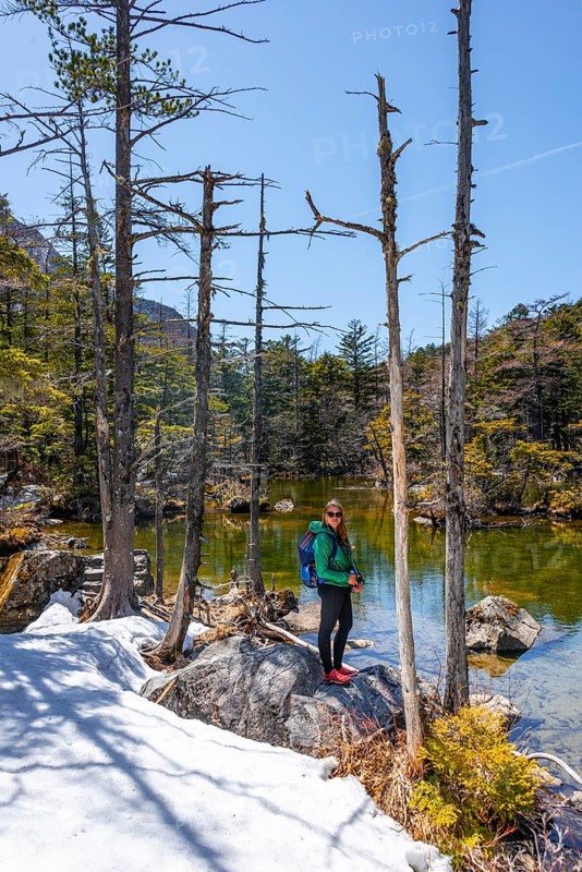 Young woman at Myojin First Pond