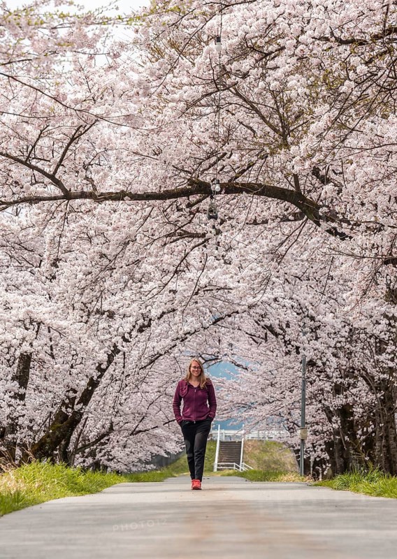 Woman on a path