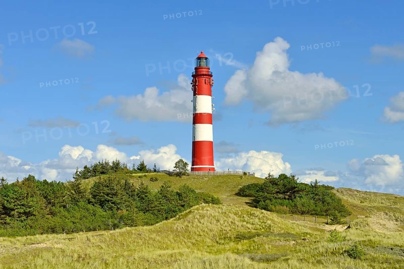 Lighthouse Amrum on large dune