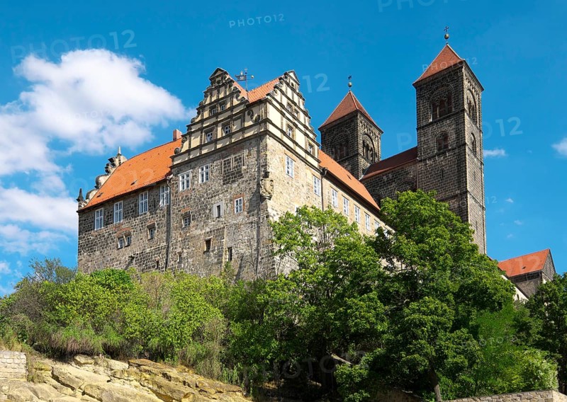 Schlossberg with collegiate church St. Servatii