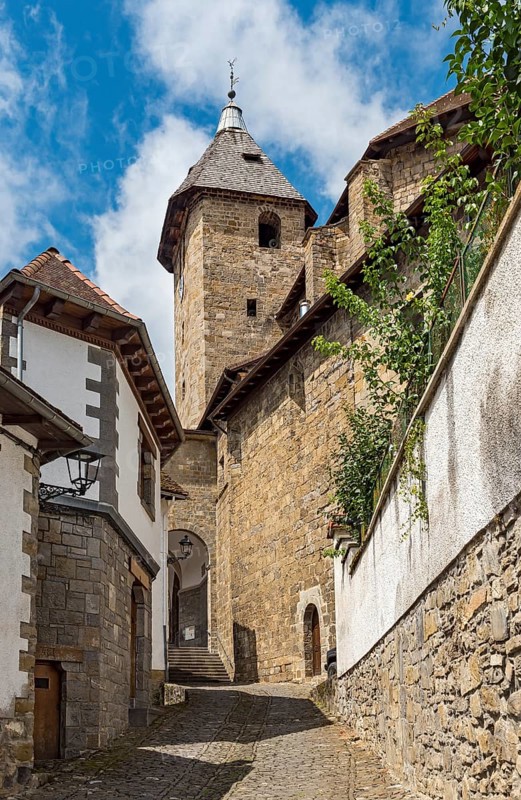 Street with Church of St. John the Evangelist