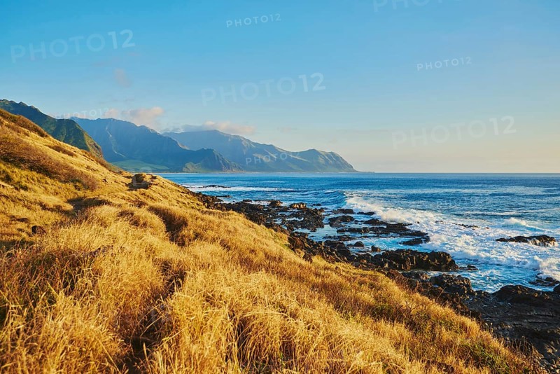 Landscape of the beach at Ka'ena Point State Park
