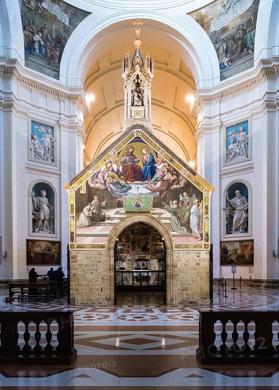 Portiuncula or Portiuncula Chapel in the Basilica of Santa Maria degli Angeli