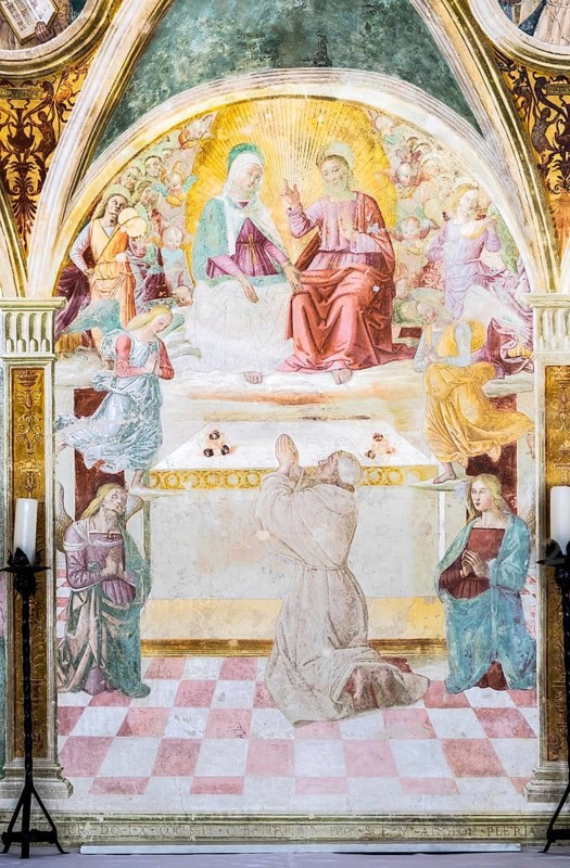 Christ and Mary appear to St. Francis