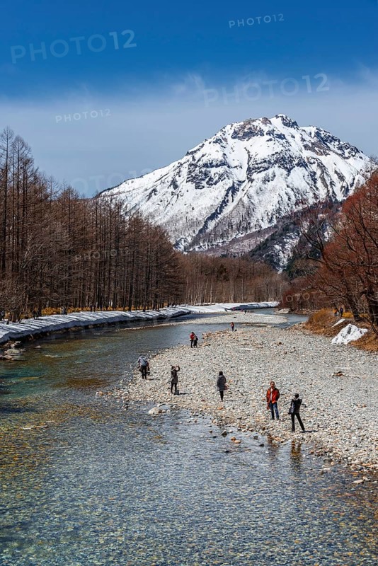 Visitors at the Azusa River