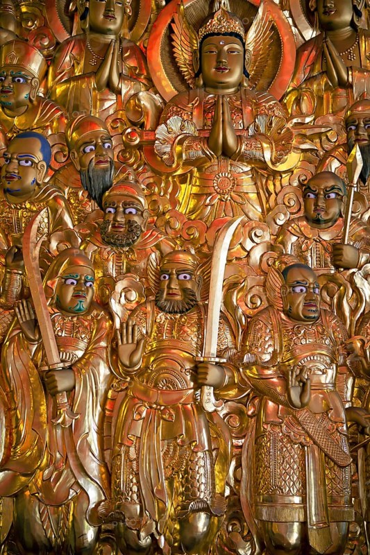Buddhist relief in Naksana Temple near Sokcho