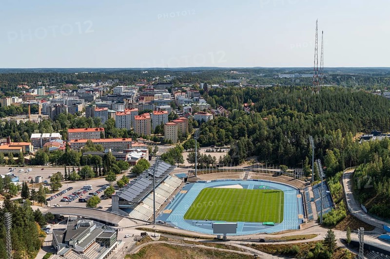 View from Salpausselka hill to the city