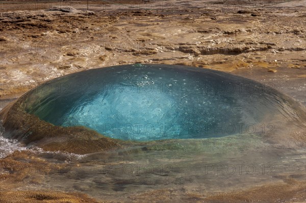 Geyser Strokkur during an eruption