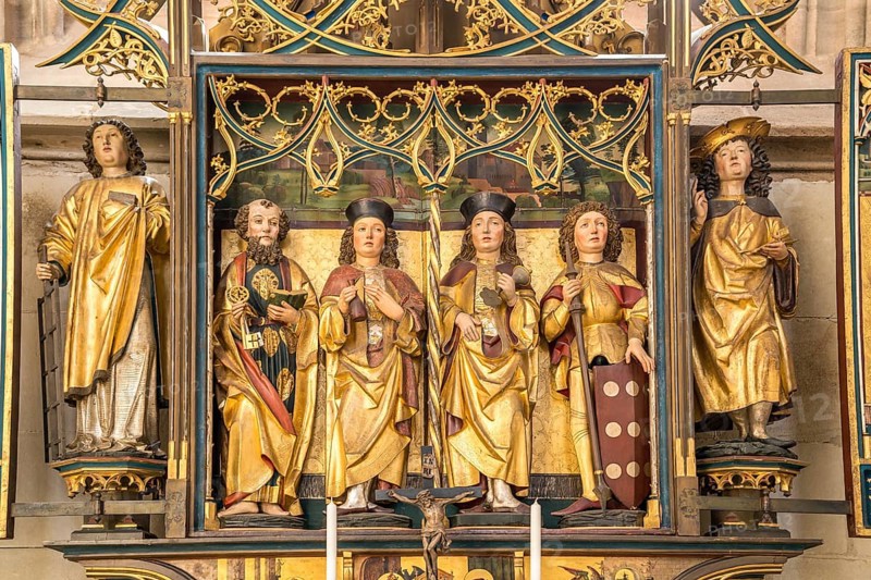Altar of the Holy Trinity in the catholic parish church St. Georg